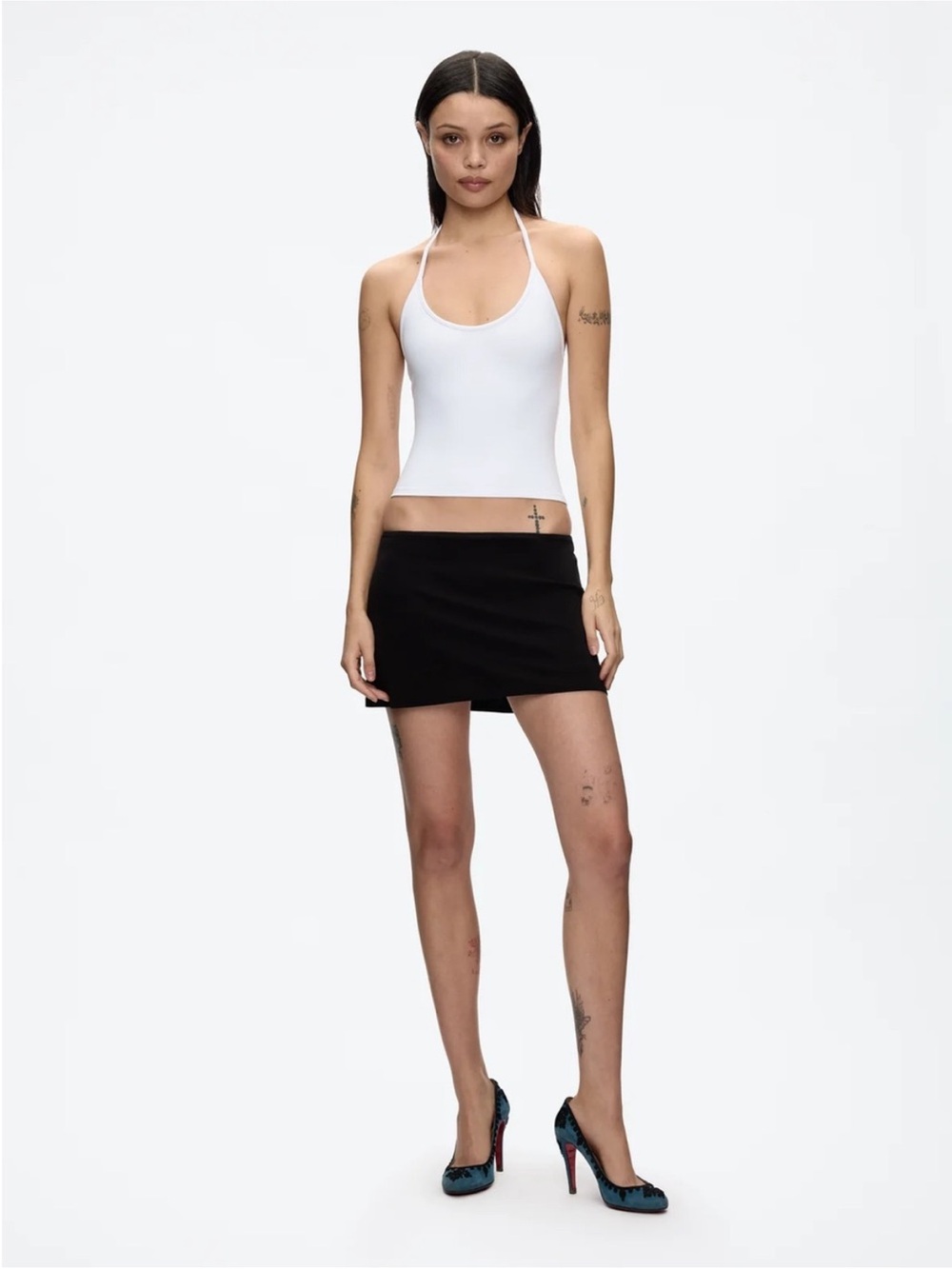 Tank Air Collect $$ Black Mini Skirt